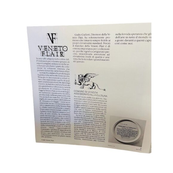 Veneto Flair Abramo e il Viaggio Limited Edition Plate Hand Painted by Franco La - Picture 9 of 11